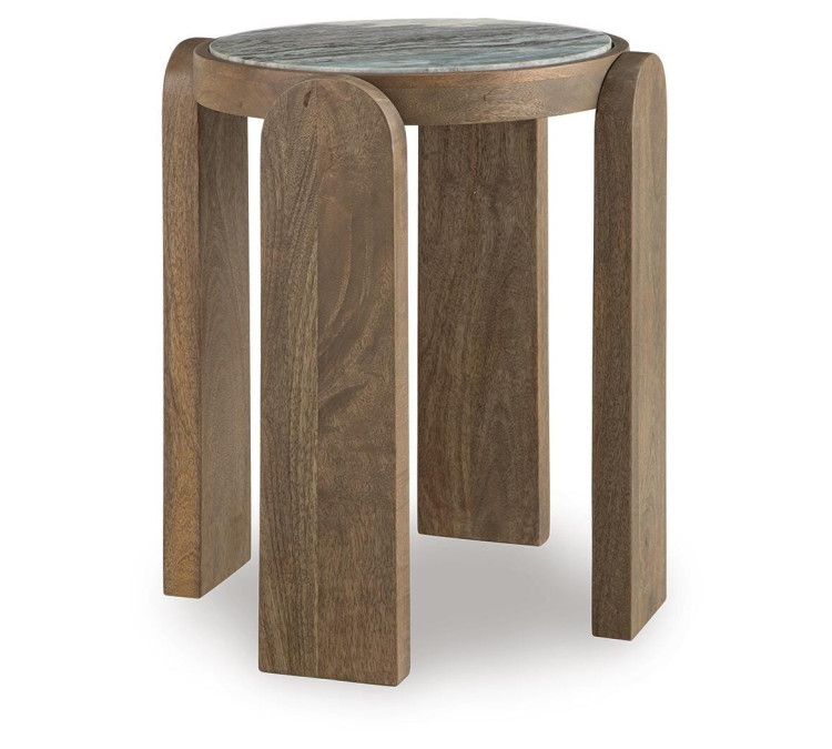 Gavrilley Accent Table - Gray/White/Brown