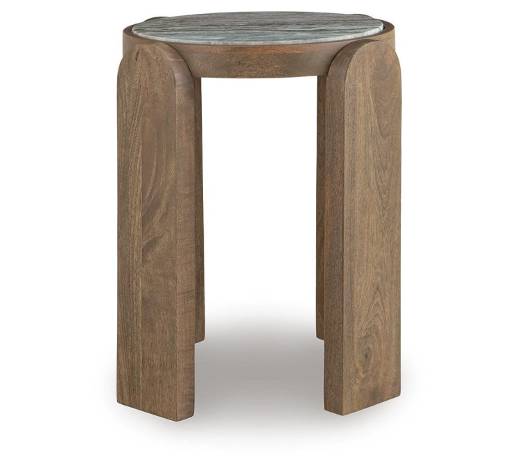 Gavrilley Accent Table - Gray/White/Brown