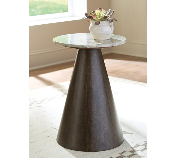 Waltnor Accent Table - Gray/White/Brown