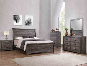 CORALEE BEDROOM GROUP - QUEEN / Grey
