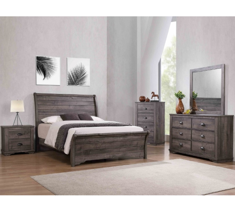 CORALEE BEDROOM GROUP - QUEEN / Grey