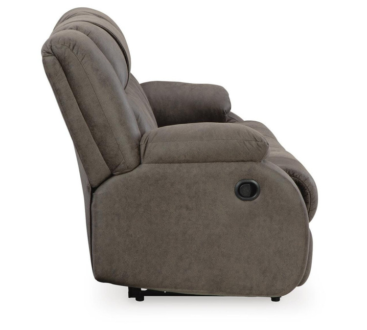 First Base Reclining Sofa - Gunmetal