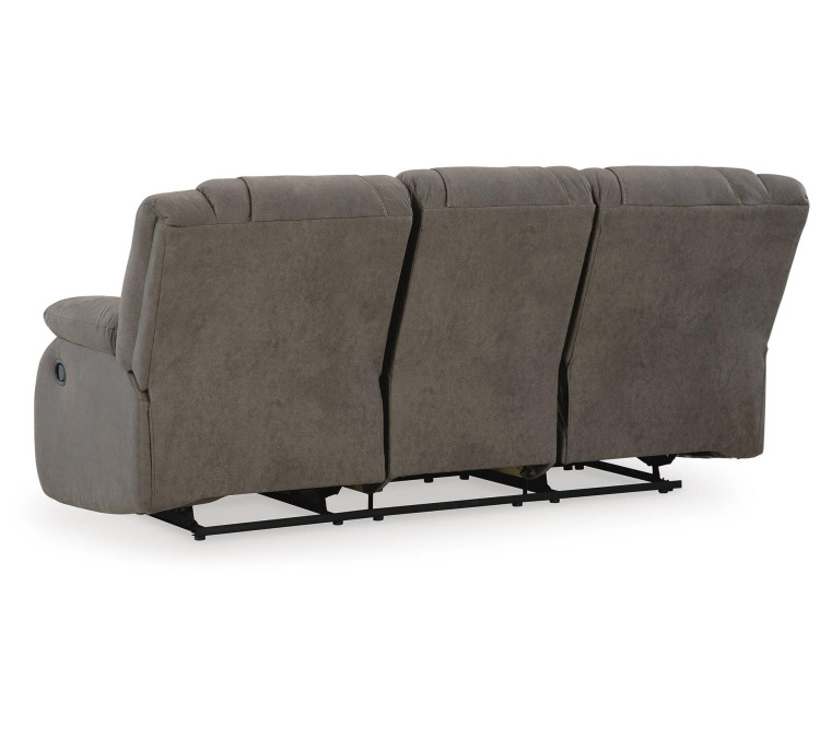 First Base Reclining Sofa - Gunmetal