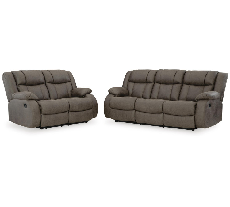 First Base Sofa and Loveseat - Gunmetal
