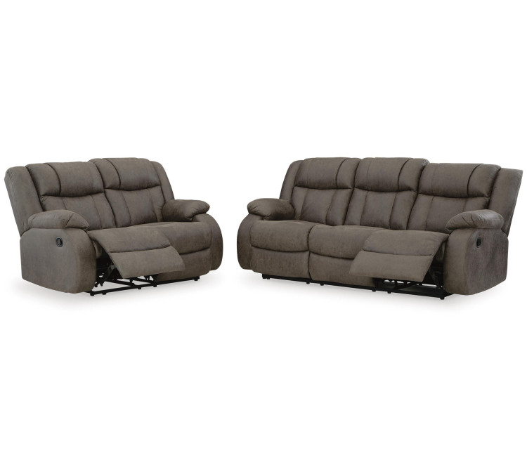 First Base Sofa and Loveseat - Gunmetal
