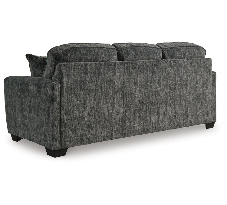Lonoke Sofa, Loveseat, Chair and Ottoman - Gunmetal