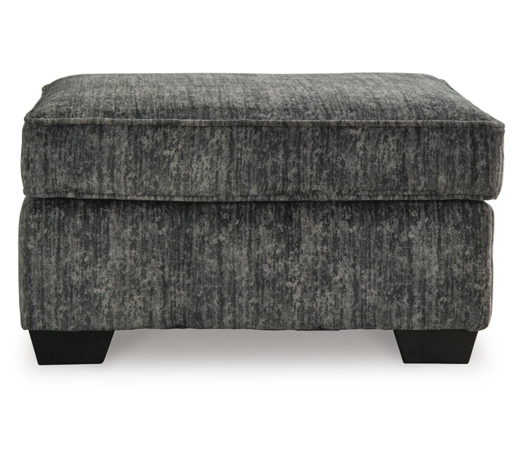 Lonoke Sofa, Loveseat, Chair and Ottoman - Gunmetal