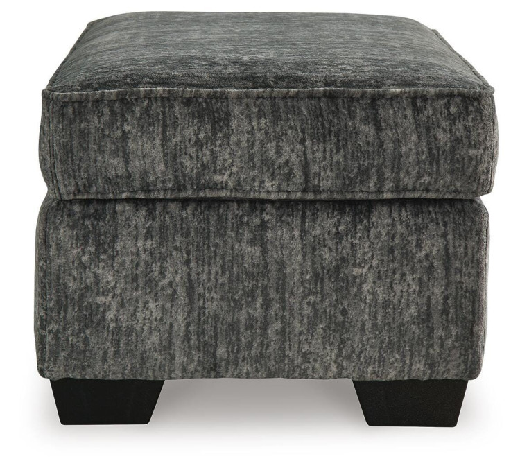 Lonoke Sofa, Loveseat, Chair and Ottoman - Gunmetal