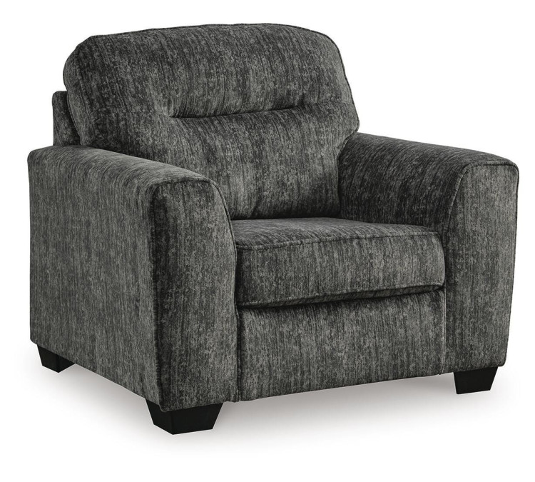 Lonoke Sofa, Loveseat, Chair and Ottoman - Gunmetal