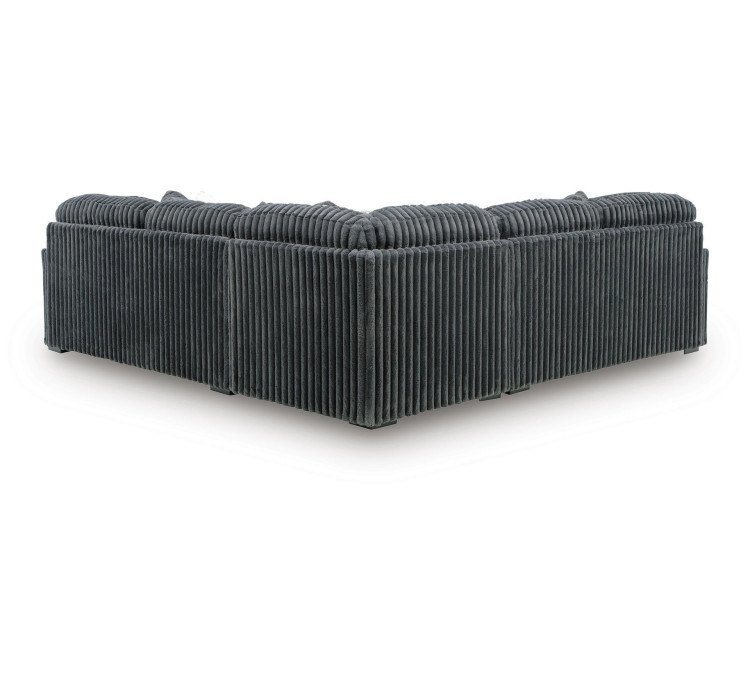 Midnight-Madness 3-Piece Sectional - Gunmetal
