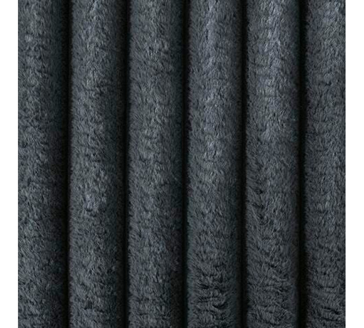 Midnight-Madness Oversized Accent Ottoman - Gunmetal