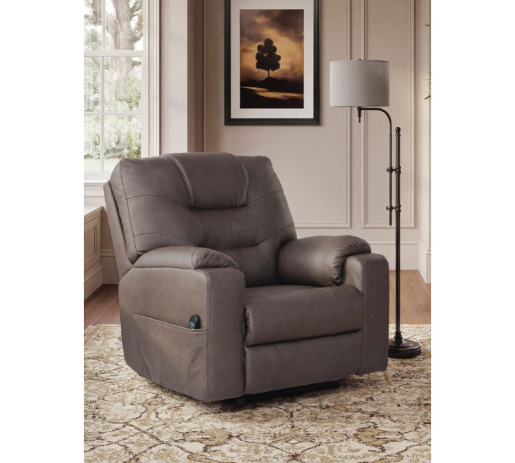 Miltmore Power Lift Recliner - Gunmetal