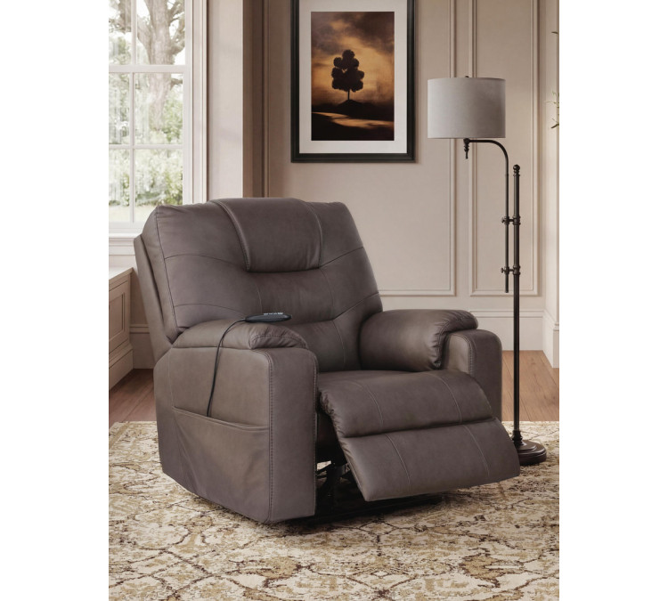 Miltmore Power Lift Recliner - Gunmetal
