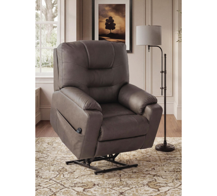 Miltmore Power Lift Recliner - Gunmetal