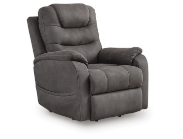 Snowfield Power Lift Recliner - Gunmetal