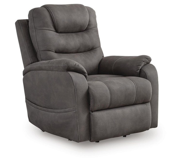 Snowfield Power Lift Recliner - Gunmetal