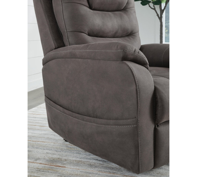 Snowfield Power Lift Recliner - Gunmetal