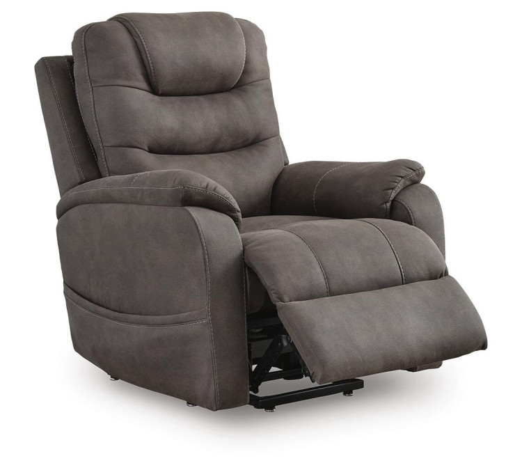 Snowfield Power Lift Recliner - Gunmetal