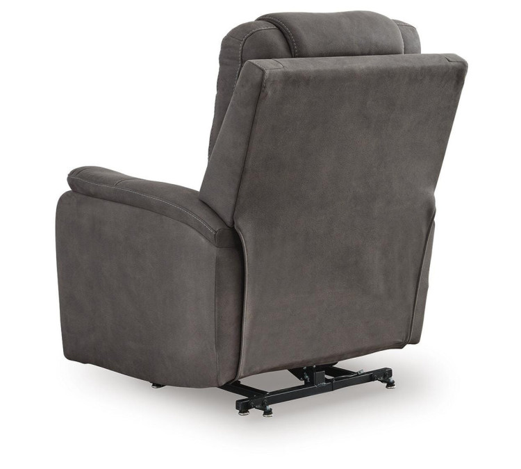 Snowfield Power Lift Recliner - Gunmetal
