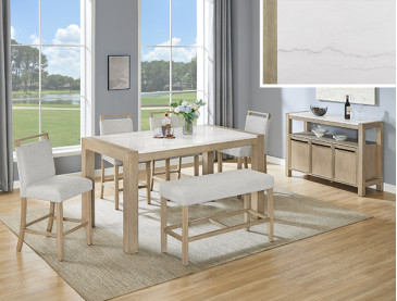 HAZEL GENUINE MARBLE COUNTER HT