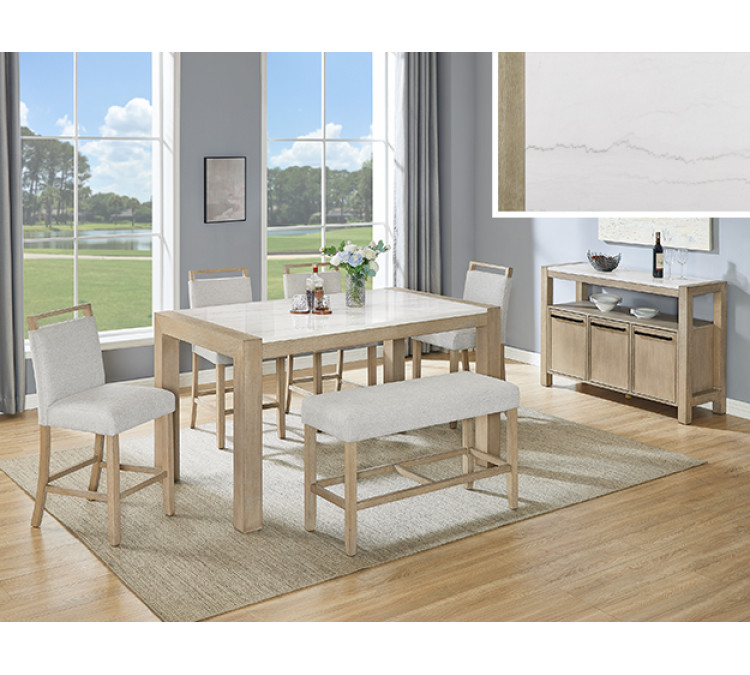 HAZEL GENUINE MARBLE COUNTER HT