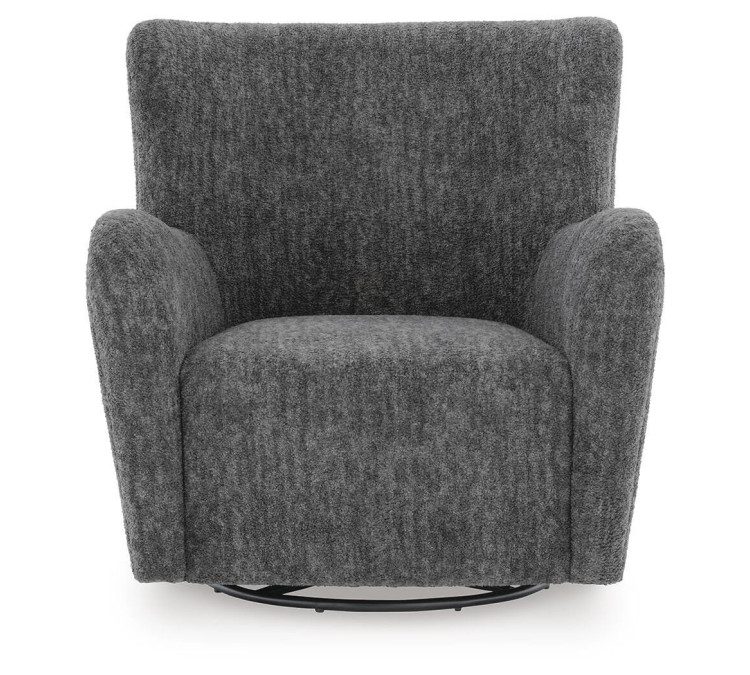 Rowenburg Swivel Glider Accent Chair - Heather Charcoal