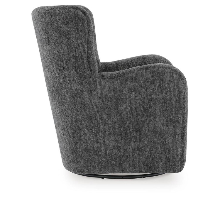 Rowenburg Swivel Glider Accent Chair - Heather Charcoal