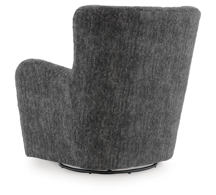 Rowenburg Swivel Glider Accent Chair - Heather Charcoal