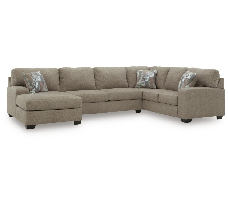 Newellen 3-Piece Sleeper Sectional with Chaise - Hemp