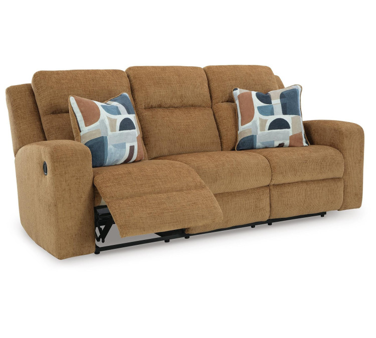 Kanlow Reclining Sofa - Honey
