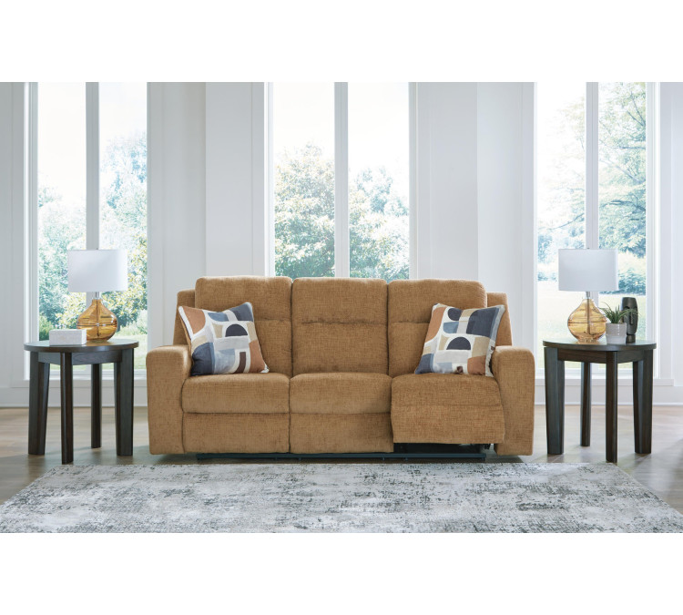 Kanlow Reclining Sofa - Honey