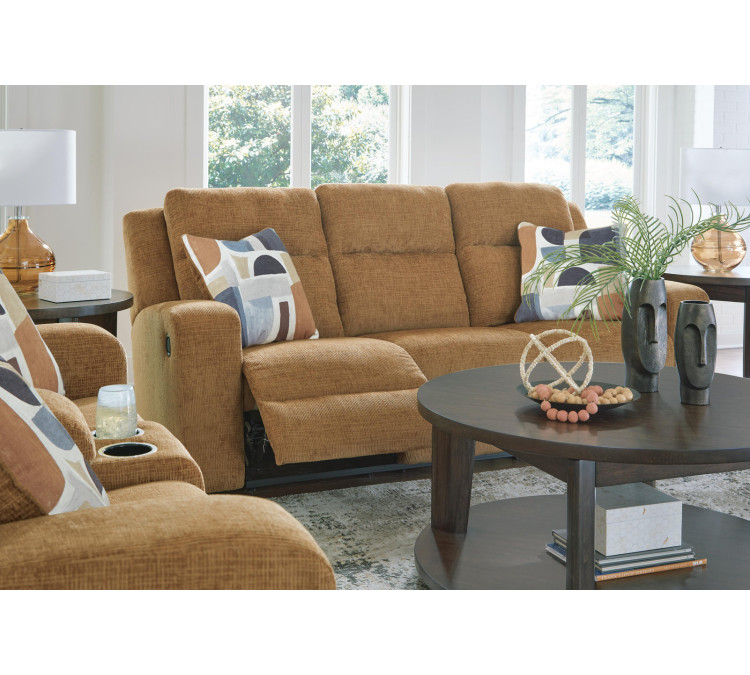 Kanlow Reclining Sofa - Honey