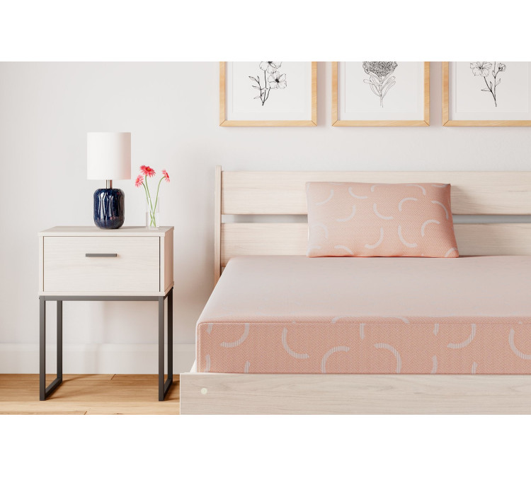 iKidz Coral Mattress and Pillow - Twin