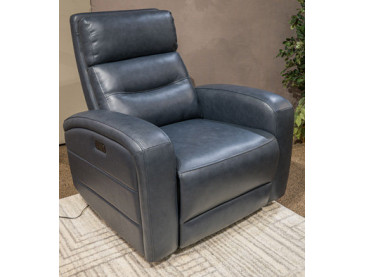 Belvarra Swivel Power Recliner - Indigo
