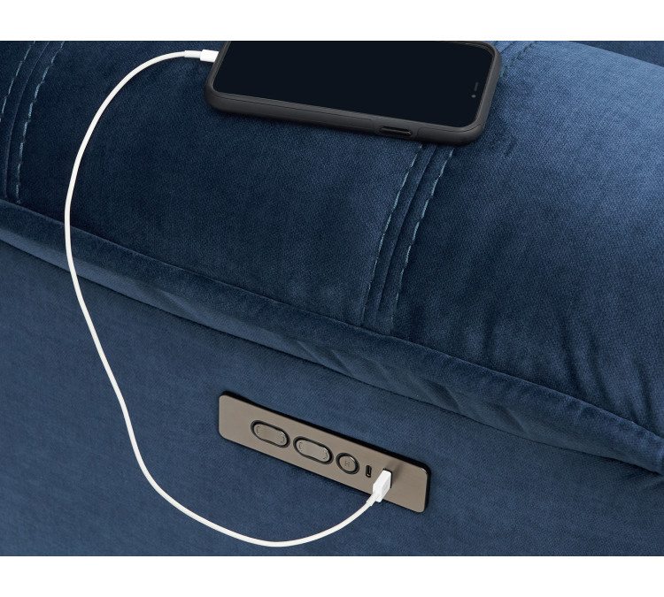 Olsen Dual/Power Zero/Gravity Reclining - Indigo