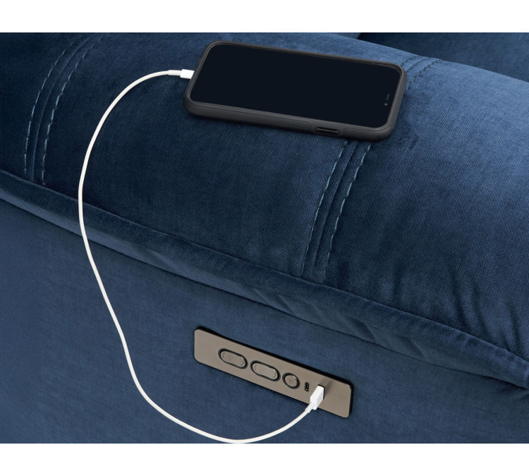 Olsen Dual/Power Zero/Gravity Reclining - Indigo