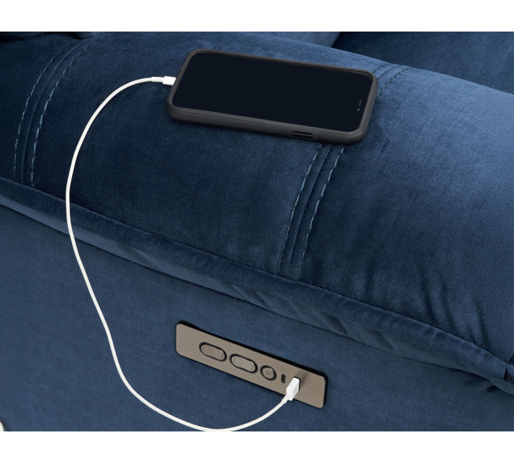 Olsen Dual/Power Zero/Gravity Reclining - Indigo