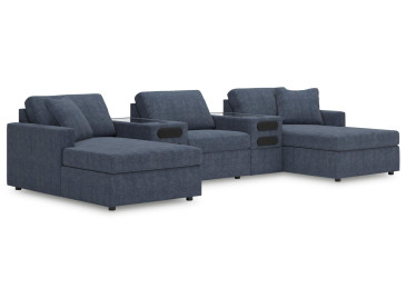 Modmax 5-Piece Double Chaise with Audio Consoles - Ink