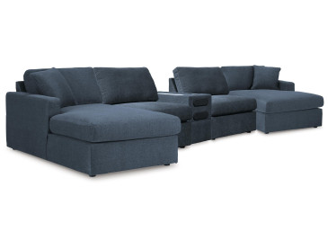 Modmax 5 Piece Sectional with Audio Console - Ink