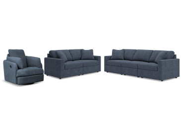 Modmax Sofa, Loveseat and Recliner - Ink