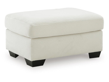 Amesley Ottoman - Ivory