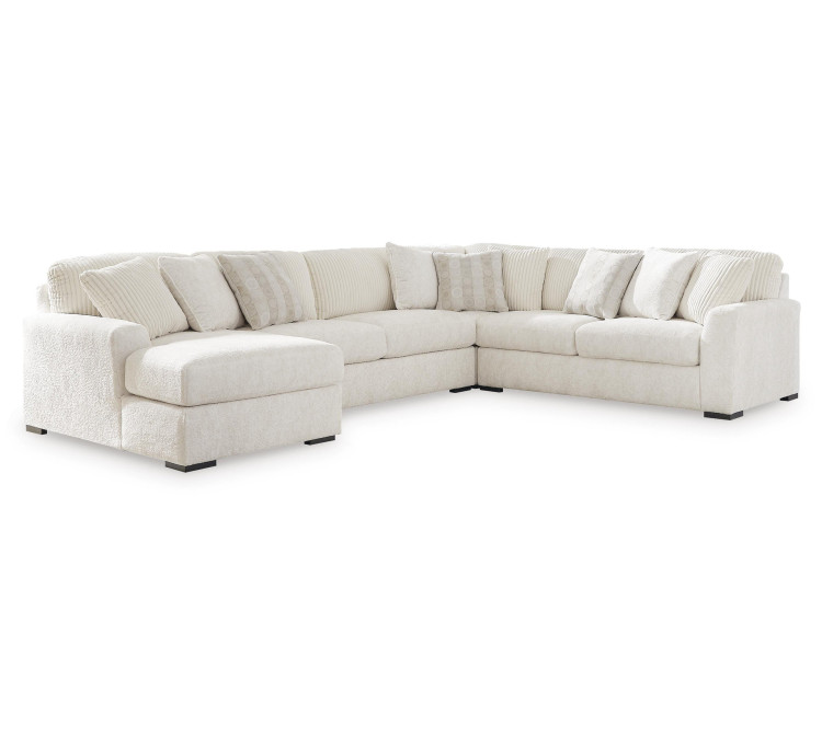 Chessington 4-Piece Sectional with Chaise - Ivory