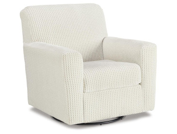 Herstow Swivel Glider Accent Chair - Ivory