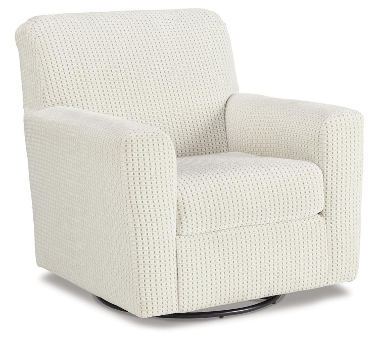 Herstow Swivel Glider Accent Chair - Ivory