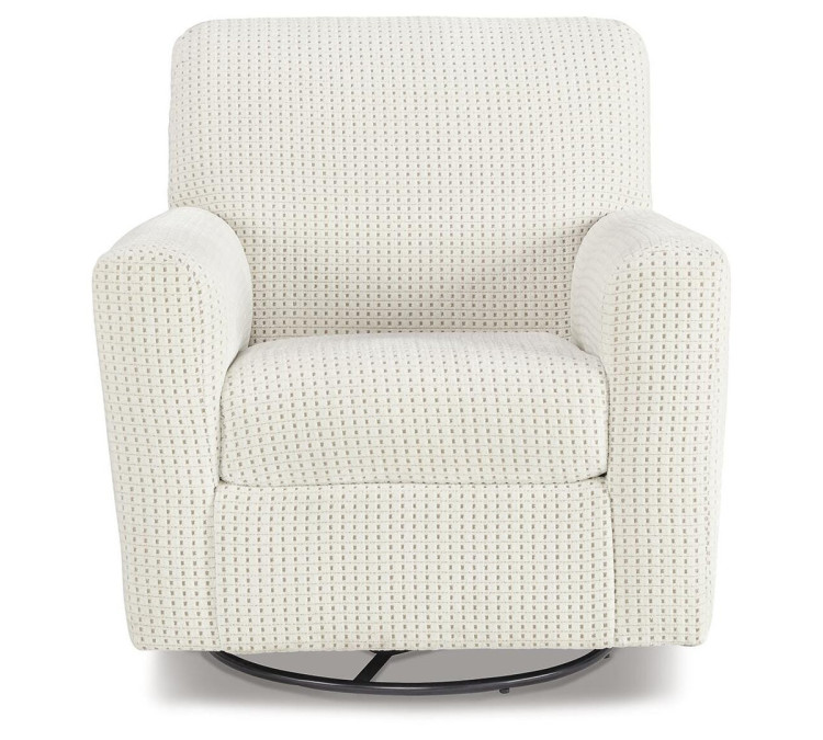 Herstow Swivel Glider Accent Chair - Ivory