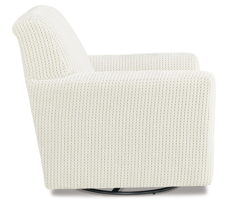 Herstow Swivel Glider Accent Chair - Ivory