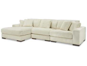 Lindyn 3-Piece Sectional with Chaise - Ivory