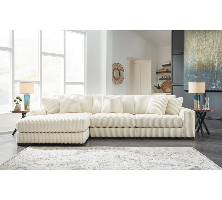 Lindyn 3-Piece Sectional with Chaise - Ivory