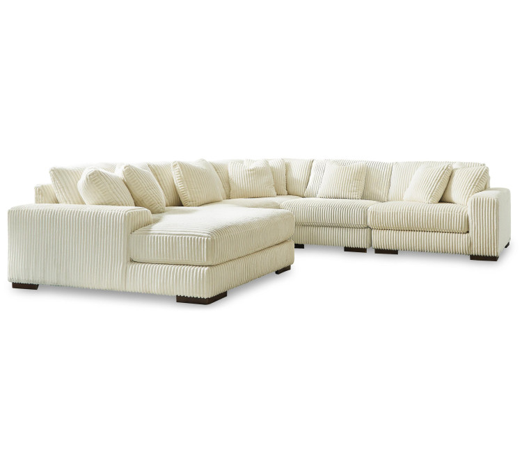 Lindyn 5-Piece Sectional with Chaise - Ivory