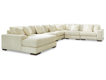 Lindyn 6-Piece Sectional with Chaise - Ivory